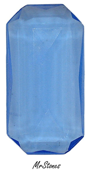 37x20mm (4671) Sapphire Blue Unfoiled Long Octagon Shape