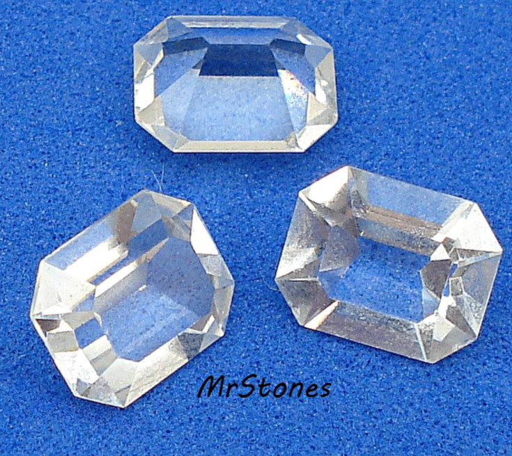 8x6.5mm (4600) Crystal Clear Cushion Octagon Shape Unfoiled