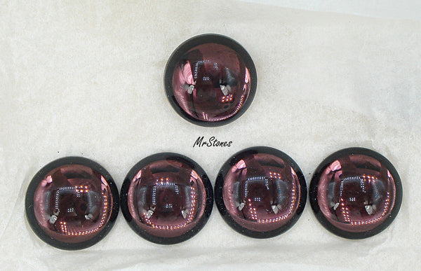 20mm (2194) Amethyst Czech Round Cabochon