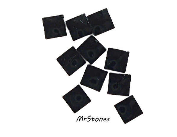 5mm (4.75mm) (3615) Jet Black Square Tile 1.8mm thick