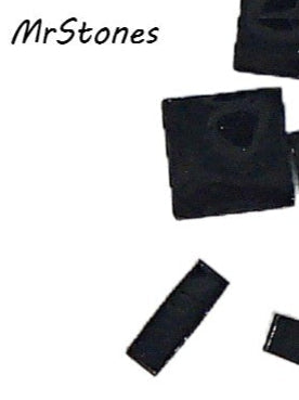 5mm (4.75mm) (3615) Jet Black Square Tile 1.8mm thick