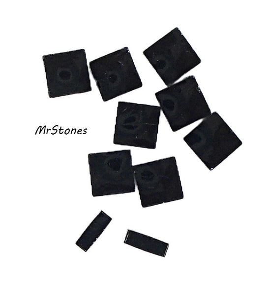 5mm (4.75mm) (3615) Jet Black Square Tile 1.8mm thick
