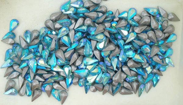 10x6mm (4300/2) TTC Aqua AB Pear Shape