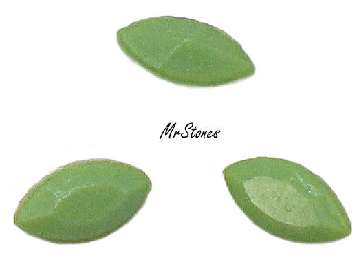 6x3mm (4200/2) TTC Opaque Light Green Marquise Navette West Germany