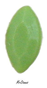 6x3mm (4200/2) TTC Opaque Light Green Marquise Navette West Germany