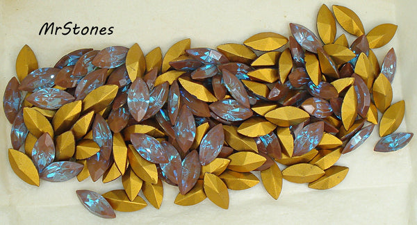15x7mm (4200/2) Sappharine Saphiret Marquise Navette West Germany 5 Quantity Options