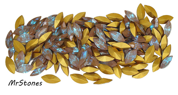 15x7mm (4200/2) Sappharine Saphiret Marquise Navette West Germany 5 Quantity Options