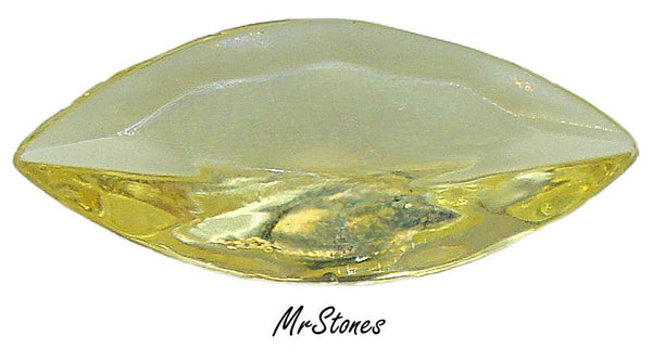 15x7mm (4200/2) TTC Jonquil Yellow Navette Marquise Navette Unfoiled