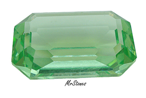 24x16mm (4610) Peridot Green Unfoiled Step Cut Swarovski Cushion Octagon