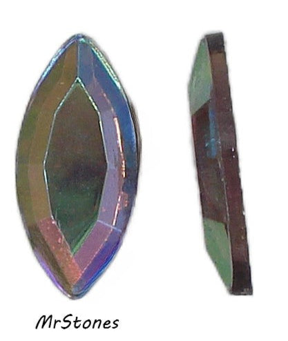 15x7mm (2200/2) Amethyst AB Marquise Navette Flatback