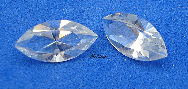 10x5mm (4200) Crystal Clear Unfoiled M/C Marquise Navette