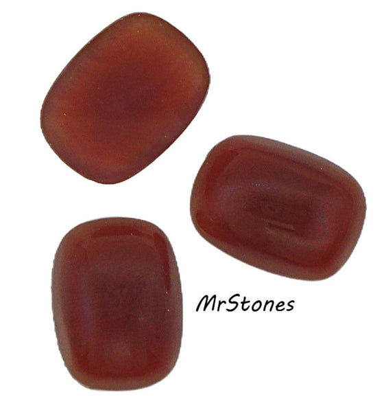 16x12mm (2570) Cornelian Antique Cushion Cabochon Approx. 5mm thick