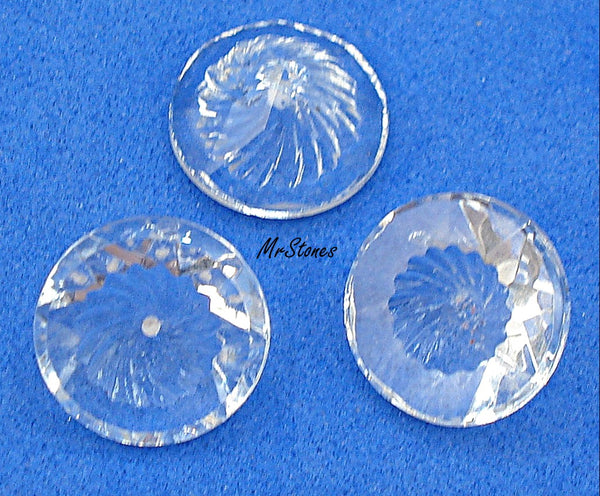 11.2mm (1213) (48ss) Crystal Unfoiled Fancy Inverted-Indented Scalloped Round