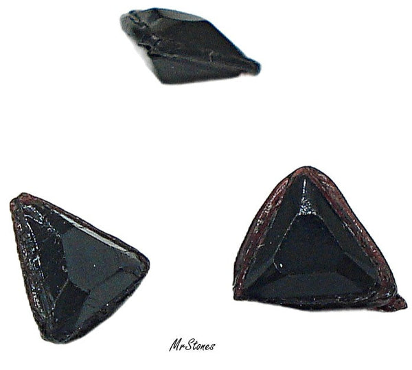 4.5mm (4722/2) TTC Jet Black Unfoiled Triangle Shape