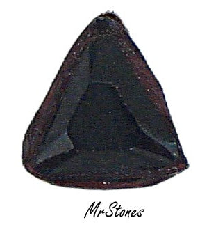 4.5mm (4722/2) TTC Jet Black Unfoiled Triangle Shape