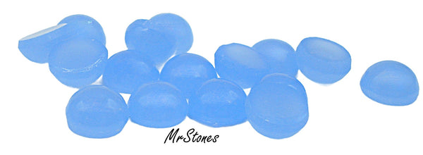 5mm (2194) Periwinkle Round Cabochon Semi-transluscent
