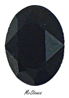 8x6mm (4120) Jet Black Unfoiled M/C Oval Shape