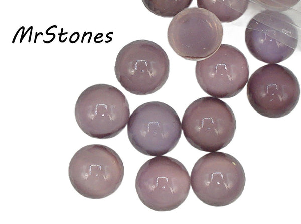 13mm (2194) Amethyst Purple Moonstone Round Cabochon