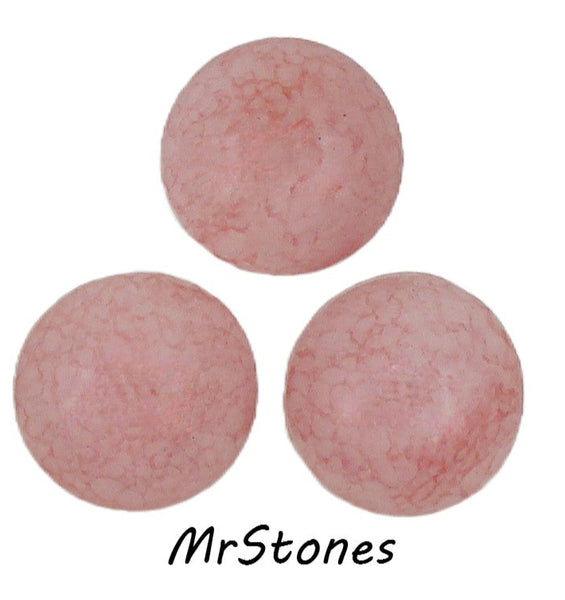 21.5mm (2194) Pink Matrix Round Cabochon