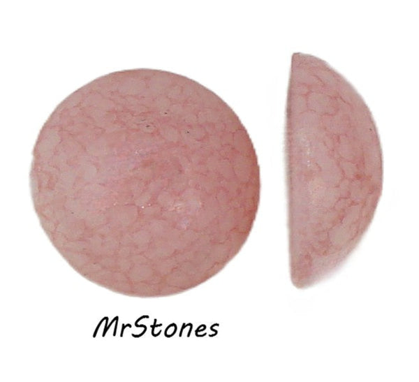 21.5mm (2194) Pink Matrix Round Cabochon