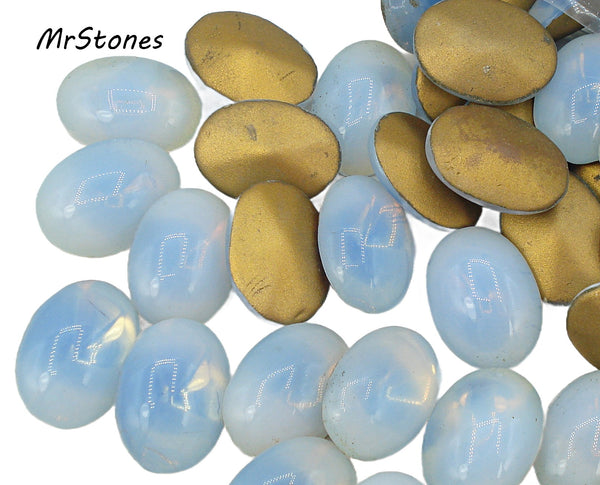18x13mm (3188) Blue Sabrina Oval Shape Buff Top Doublet