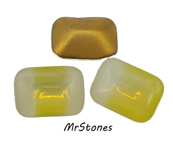 18x13mm (3436) Yellow Sabrina Cushion Octagon Buff Top Doublet