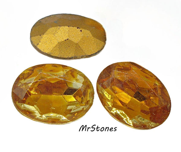 18x13mm (4130/2) TTC Bi Color Topaz Jonquil Oval Shape Two Toned