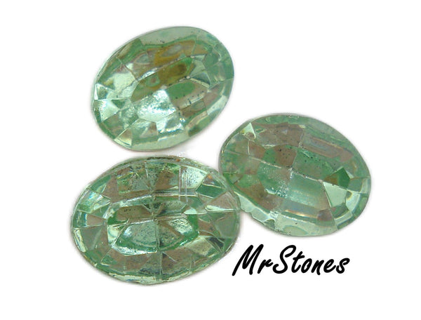 8x6mm (4100/2) TTC Chrysolite Green Oval Shape