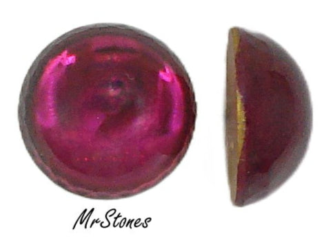 13mm (2194) Ruby Rubinite Round Cabochon Czech