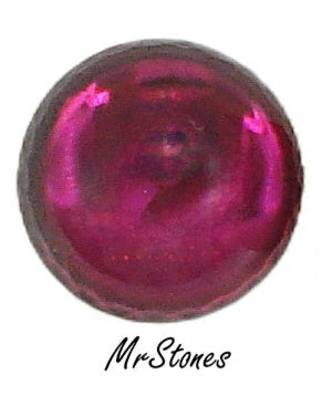 13mm (2194) Ruby Rubinite Round Cabochon Czech