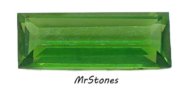 11x8mm (4500/2) Green Tourmaline Unfoiled Baguette Shape