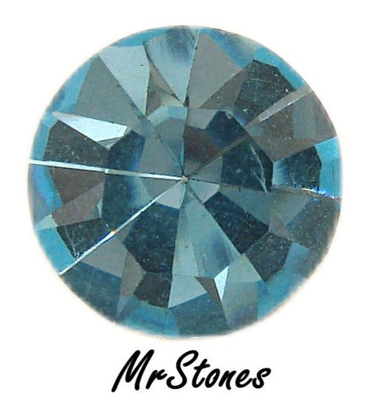 10.3mm (1100) (46ss) Czech Aqua Bohemian Round Chaton