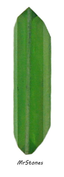11x8mm (4500/2) Green Tourmaline Unfoiled Baguette Shape