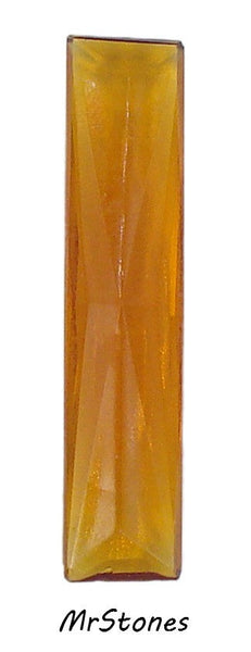 40x8mm (4530/2) Topaz Unfoiled Fancy Cut Baguette Shape Diamond Shape Table Top