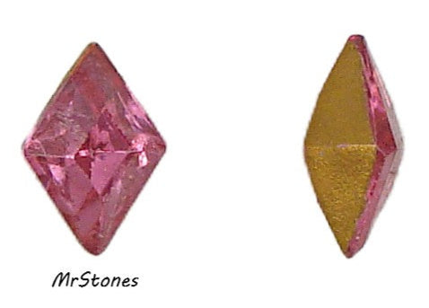 8x5.5mm (4710) Rose Pink Diamond Shape M/C West Germany