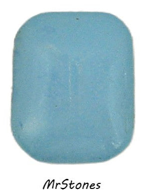 10x8mm (3436) Aqua Opal Cushion Octagon Buff Top Doublet West Germany