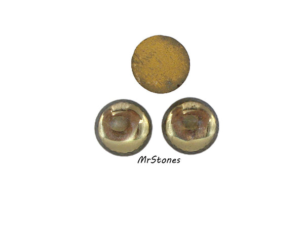 8mm (2194) Light Smoked Topaz Round Cabochon West Germany