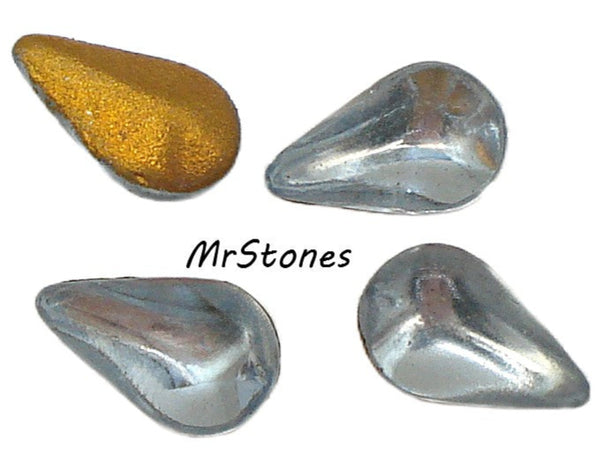 8x4.8mm (3101) Light Sapphire Buff Top Doublet Pear Shape 1pc or 1pkg 1080 W. German