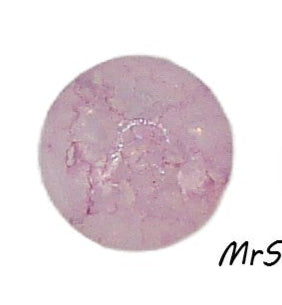 8.4-8.7mm (3189) (40ss) Pink Rose Crackle Round Buff Top Doublet 1pc or 5pc