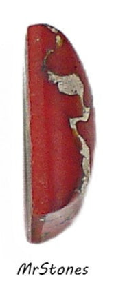 14mm (2062) Rich Red Gold Black Matrix Square Shape Cabochon Japan 5.2mm Thick