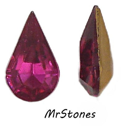 13x7.8mm (4300/2) TTC Ruby Rubinite Pear Shape Czech