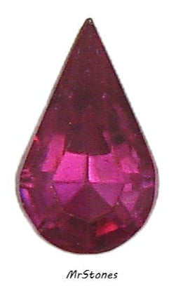 13x7.8mm (4300/2) TTC Ruby Rubinite Pear Shape Czech