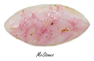 10x5mm (3146) Pink Spotted Matrix Marquise Navette Buff Top Doublet W.G.