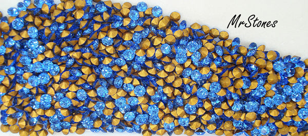 2.75mm (1200) Sapphire Blue Round Dentelle Swarovski