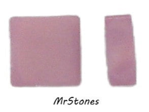 4.75x2mm (3615) Opaque Rose Pink Glass Square Tiles 1pc/$0.30 or 5pcs/$1.00