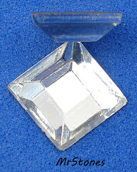 8mm (2400) Crystal Square Shape Flatback Czech