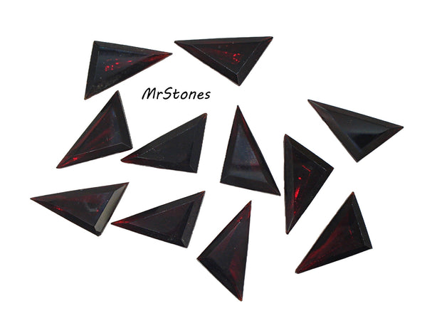 23x16mm (TRI) Garnet Red Left Triangle Shape As Is
