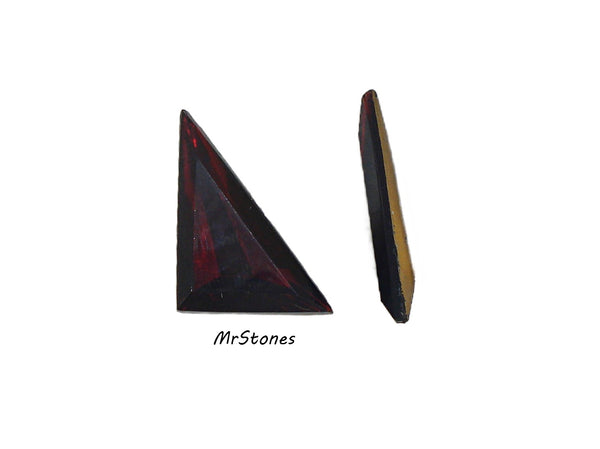 23x16mm (TRI) Garnet Red Left Triangle Shape As Is