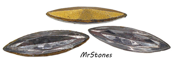 15x4mm (4200/2) TTC Light Cardinal Marquise Navette West Germany 2pc/$1.00