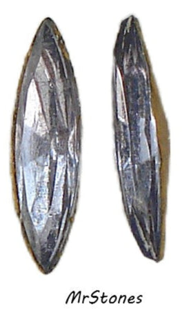 15x4mm (4200/2) TTC Light Cardinal Marquise Navette West Germany 2pc/$1.00